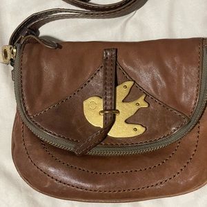 Marc Jacobs Brown Leather Petal to the Metal Crossbody Bag